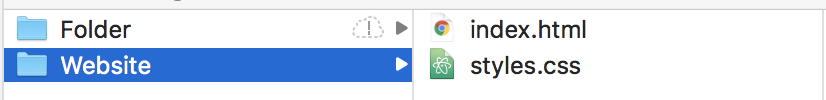 folder with two files